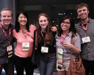 Group photo of William Weaver, Julienne Ng, Michelle Gaynor, Vivianna Sanchez, and Robert Laport.