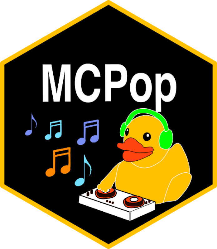 MCPop hex sticker