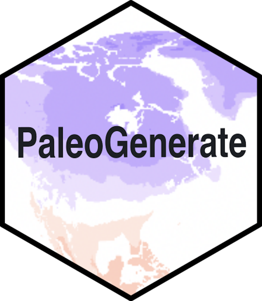 PaleoGenerate hex sticker