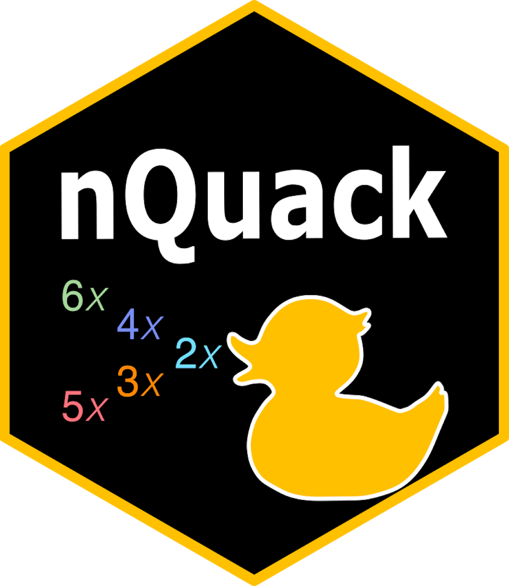 nQuack hex sticker